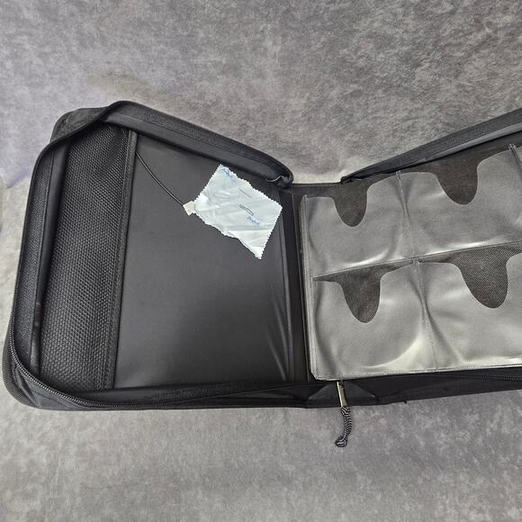 Fellowes Black CD Carrying Case w. Handle Holds 224 DVD CD's Music Movies - Picture 4 of 12
